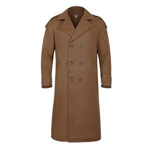 Men's Kand Oversized Notched Long Jacket Coat Camel